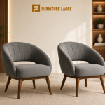 Modern Grey Accent Chair Set
