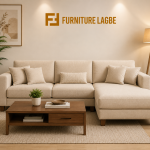 Premium Beige 3-Seater Sofa