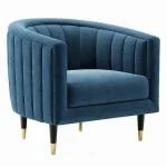 Premium Blue Floral Chair